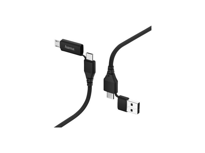 183296 LaadSynchrokabel 4in1USB typeCmicro USBUSBA 15